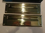 Ultra Hardware Solid Polished Brass Flap Plates 3 X 10 Model 970. Fixed Price $14.99.