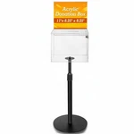 Pack Clear Suggestion Donation Box With Lock And Key 11X 8.25X Inches .... Fixed Price $145.12.