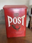 Authentic Vintage Red Swedish Ab Johansson & Llgren Post Mailbox. Fixed Price $128.25.