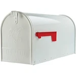 Gibraltar Mailboxes Elite Large Capacity Galvanized Steel White, Post-mount. Fixed Price $50.00.