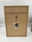 New Epoch Locking Wall Mount Mailbox With Keys Tan 4.7"D 16.2"H 11.2"W. Fixed Price $78.99.