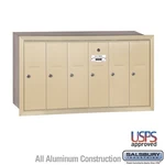 Salsbury Vertical Mailbox - 6 Doors Sandstone Recessed Mounted Usps Access. Fixed Price $865.00.