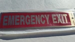 Emergency Exit SIGN(6 Pieces)., Peel Stick. (hillman Brand).. Fixed Price $14.99.