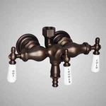Signature Hardware Antique-style Diverter Tub Wall-mount Faucet. Fixed Price $54.95.