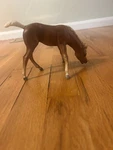Breyer Grazing Horse 153 Bows Foal Palomino 1964-70. Fixed Price $12.00.