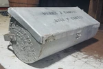 Antique Metal Century Post Co. Mailbox Iron/steel Tecumseh Michigan 1901 Bracket. Fixed Price $119.00.