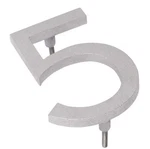Montague Metal 8 In. Brushed Aluminum Floating Or Flat Modern House Number 5. Fixed Price $11.99.