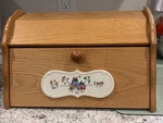 Vintage International Heartland Wooden Bread Box Folk Rare Htf. Fixed Price $250.00.