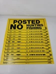 12 Hillman Center 841808 No Hunting & Fishing Signs. Fixed Price $17.99.