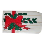 Christmas Present Bow Mailwrap Works Magnetic Mailbox Cover Holly Berry. Fixed Price $16.95.