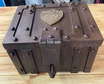 Old West Cast Iron Strong Tombstone Az Express Co. Lockbox Chest Decor. Fixed Price $226.99.