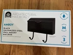 Architectural Mailboxes Amboy Wall Mount Black Galvanized Steel Medium. Fixed Price $25.95.