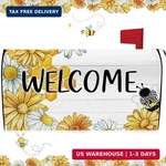 Blosssound Bee Mailbox Cover Magnetic Spring Summer Daisy Flower Welcome Post Le. Fixed Price $15.51.
