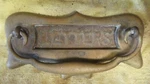 Art Nouveau Traditional Cast Brass Door Letter Box & Knocker Plate Slot Fitting. Fixed Price $82.60.