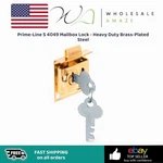 Prime-line 4049 Mailbox Lock Heavy Duty Brass-plated Steel. Fixed Price $13.99.