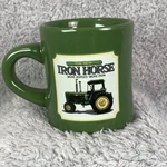 New John Deere Coffee Mug The Iron More Horses- Green. Fixed Price $7.95.