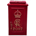 Royal Cr Iii Post Mailbox Slot Red Cast Iron Wall Mounted Or Standing. Fixed Price $196.04.