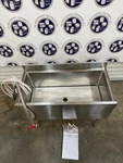 Regency 18" X 36" Stainless Steel Underbar Ice Bin With Bottle Holders - 119 Lb.. Fixed Price $1450.00.