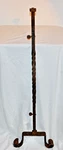 Antique Wrought Iron Architectural Fence Stand Post #2 Gothic Carved Legs Garden. Fixed Price $119.99.