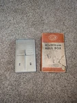 Antique Vintage Aluminum Mail Box # 9425 Opens Front Top Wall Mount Original. Fixed Price $55.00.