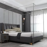 Stainless Steel Canopy Bed Frame Post Mosquito Netting Twin Full Queen King Size. Fixed Price $32.99.
