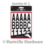 Hillman Adhesive 2-IN. Black Letter & Number Kit 2-PACK. Fixed Price $13.95.