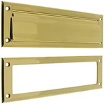 Residential Solid Brass Magazine Mail Slot With Spring Loaded Front Open Back. Fixed Price $34.99.