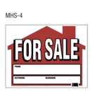 Hy-ko 18X14 Home For Sale House Shaped Sign Kit W Stand -corrugated Plastic. Fixed Price $15.55.