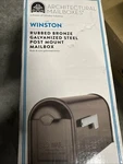 Architectural Mailboxes Winston Steel Post Mount W/ Nickel Flag, Large. Fixed Price $32.50.