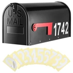 Saillong Galvanized Steel Black Post Mount Mailbox - 5 Sets Reflective Mailbo.... Fixed Price $85.86.