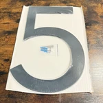 Montague Metal Modern Floating House Number 5 - 16" Black Aluminum Nbr Made Usa. Fixed Price $29.95.