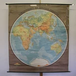 School Wall Map Eastern Hemisphere Planisphere Planiglob 1930. Fixed Price $730.20.