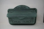 Solar Group Cast Aluminum Metal Decorative Mailbox Flowers Wall Mount Green. Fixed Price $129.99.