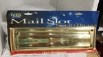 Vtg Ives Schlage Mail Letter Door 11" Wide Slot Window Solid Brass Bright Nos. Fixed Price $28.91.