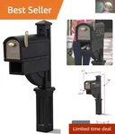 Elegant Weather-resistant Mailmaster Hudson Mailbox & Post, Large Capacity, B.... Fixed Price $142.99.