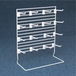 Countertop Grid Merchandise Display Rack With Hooks - 12" X 15". Fixed Price $34.90.