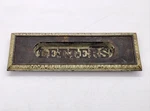 Vintage Letter Mail Slot Spring Door Cast Iron Reclaimed Salvage. Fixed Price $80.00.
