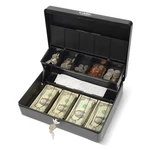 CB-2011, Lockable Cash Box With Coin Tray Durable Metal Money Key .... Fixed Price $41.14.