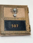 Vintage Postal Mailbox Lockbox Door 507 Faceplate Cover - Corbin 1965. Fixed Price $24.99.