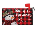 Merry Christmas Mailbox Cover Magnetic Standard 21" 18", Snowman Winter. Fixed Price $12.50.