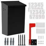 Tongass 7.1"X10.1"X3.8" Wall-mount Mailbox For House With Flag And Number Sti.... Fixed Price $40.49.