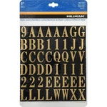 Hillman Adhesive 1-IN. Black & Gold Letter Number Kit. Fixed Price $7.75.