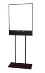 23X9.84X59.1" Black Metal Poster Stand Donation Box Fundraising Awareness. Fixed Price $65.29.