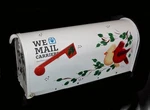 Custom Hand Painted Cardinal Metal Mailbox By Solar Group 19" Long. Fixed Price $80.70.