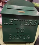 Hearth & Hand W/christmas Magnolia Green Heavy 6# Mailbox Letters To Santa. Fixed Price $40.99.