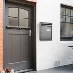 Wall Mount Mailbox Lockable Galvanized Iron Letter Post. Fixed Price $84.00.