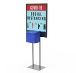 Poster Stand Social Distane Donation Charity Fundraising Box Collection Tithing. Fixed Price $397.88.