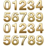 Gold Mailbox Numbers, 2 Inch Address Stickers For Front Door, Apa.... Fixed Price $21.05.