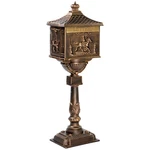 Cast Aluminum Mailbox With Postal In-ground Large Security. Fixed Price $188.50.