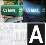 Seloom 148 Pcs 3" Reflective Mailbox Numbers Stickers For Outside,white Letter. Fixed Price $19.96.